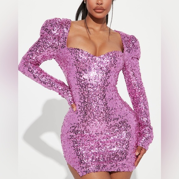 Fashion Nova MIA Sequin Mini Dress - Picture 1 of 6